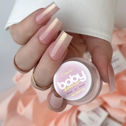 Clavier Żel Baby Boomer 3w1 Nailsology S02 Sheen szampański glow 3g ombre
