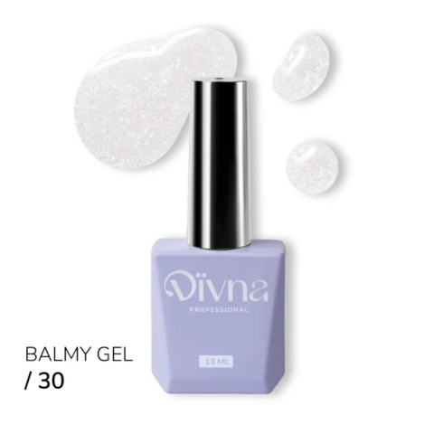 DIVNA Balmy Gel 30 żel w butelce/słoiczku z drobinkami 13 ml do paznokci DIVNA Balmy Gel 30 żel w butelce/słoiczku z drobinkami 13 ml do paznokci