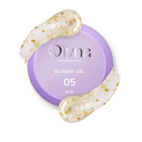 DIVNA Bloomy Gel 05 15 ml – żel budujący z kwiatuszkami do paznokci DIVNA Bloomy Gel 05 15 ml – żel budujący z kwiatuszkami do paznokci