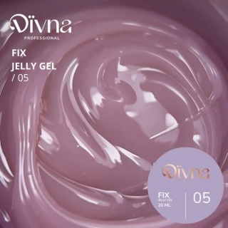 DIVNA Fix Jelly Gel 05 kolorowy żel budujący galaretka 20 ml do paznokci
