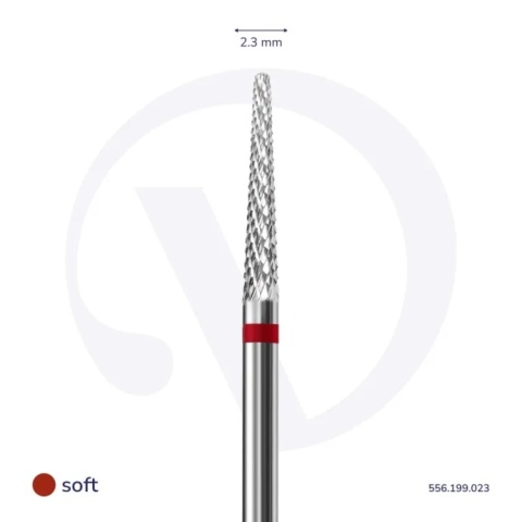 DIVNA Frez Karbidowy Szpic 2,3mm Soft 556.199.023 (K114) do żelu, hybrydy DIVNA Frez Karbidowy Szpic 2,3mm Soft 556.199.023 (K114) do żelu, hybrydy