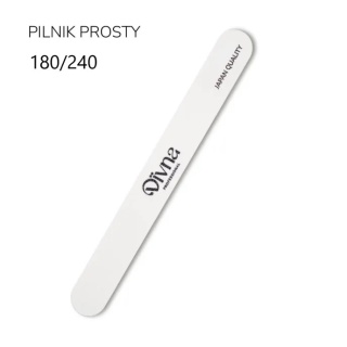DIVNA Pilnik prosty do paznokci 180/240 – zestaw 10 sztuk