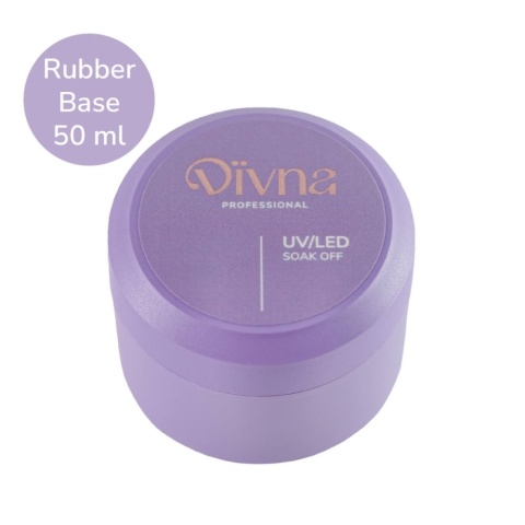 DIVNA RUBBER BASE 50ml w słoiczku kauczukowa baza hybrydowa do paznokci DIVNA RUBBER BASE 50ml w słoiczku kauczukowa baza hybrydowa do paznokci
