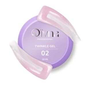DIVNA Twinkle Gel 02 – żel budujący do paznokci z brokatem i folią 15 ml
