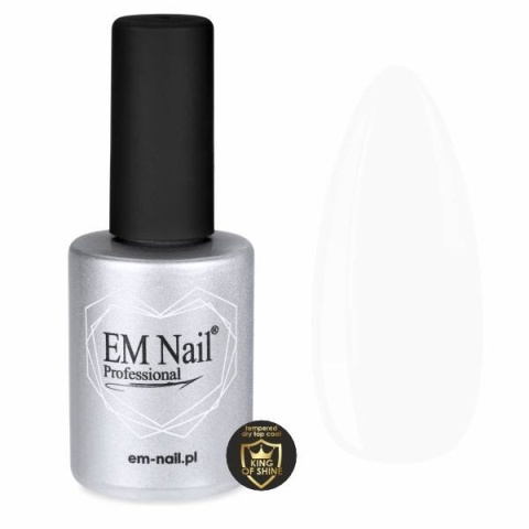 EM Nail Tempered Top Coat 15ml – King Of Shine, bez warstwy dyspersyjnej
