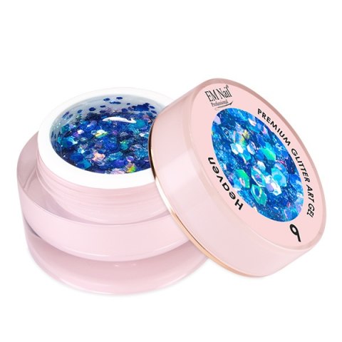 EM Nail Żel do Zdobień Paznokci Premium Glitter Art Gel Heaven 9 – 5g EM Nail Żel do Zdobień Paznokci Premium Glitter Art Gel Heaven 9 – 5g