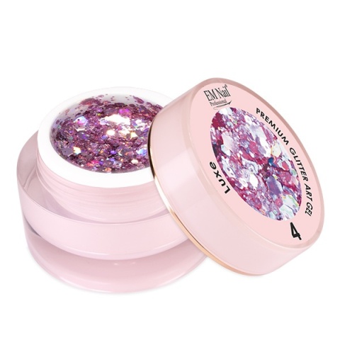 EM Nail Żel do Zdobień Paznokci Premium Glitter Art Gel Luxe 4 – 5g EM Nail Żel do Zdobień Paznokci Premium Glitter Art Gel Luxe 4 – 5g