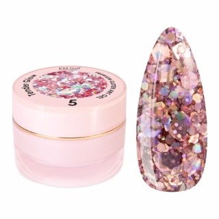 EM Nail Żel do Zdobień Paznokci Premium Glitter Art Gel Tender Glow 5 – 5g