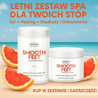 Zestaw Farmona SMOOTH FEET Sól + Peeling Grejpfrutowy do Stóp – Pielęgnacja SPA