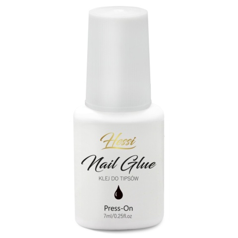HESSI Klej do Tipsów – NAIL GLUE 7ml – Szybkoschnący i Trwały Klej do Paznokci