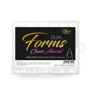 Hessi Dual Forms Classic Almond – górne formy do paznokci 140 szt.