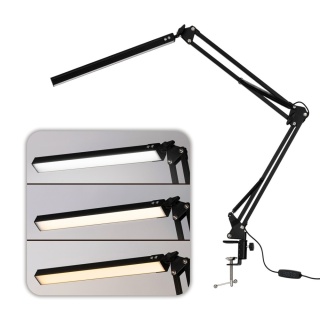 Lampa kosmetyczna lampka biurko do blatu LED czarna MT-328 12W do manicure