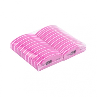 Nail4u Mini Polerka do Paznokci Candy Pink 100/180 Łódka 20 szt.