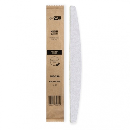 Nail4u Pilnik Slim NATURAL do Paznokci Łódka 180/240 – Ekologiczny
