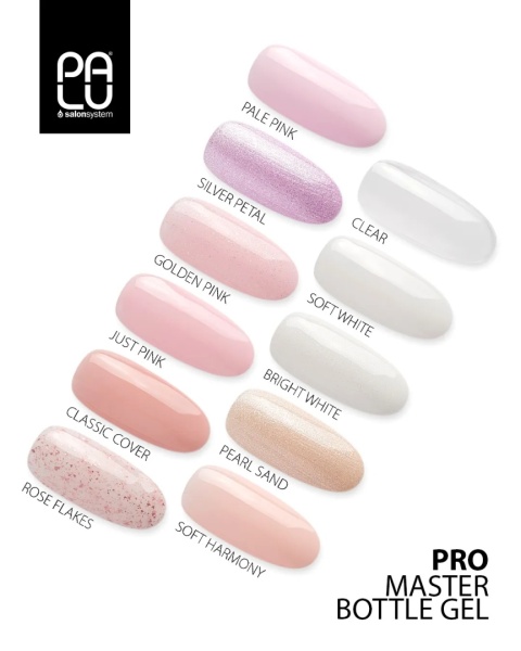 PALU Pro Master Bottle Gel Rose Flakes 11g – żel budujący z folią PALU Pro Master Bottle Gel Rose Flakes 11g – żel budujący z folią