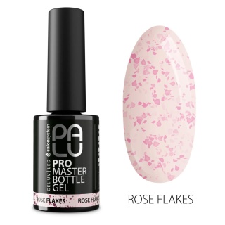 PALU Pro Master Bottle Gel Rose Flakes 11g – żel budujący z folią