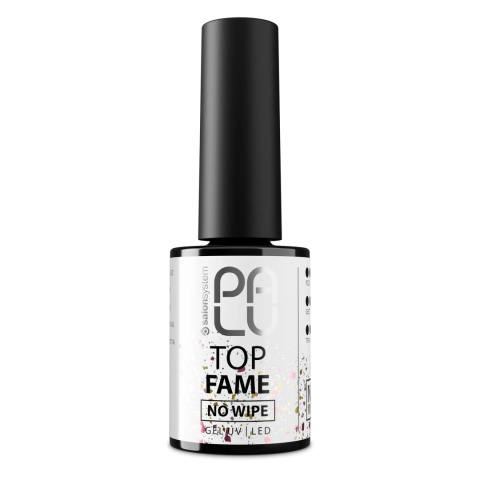 PALU Top Fame No Wipe 11g – top hybrydowy z folią złotą i różowo-złotą PALU Top Fame No Wipe 11g – top hybrydowy z folią złotą i różowo-złotą