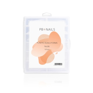 PB NAILS Górne formy Dual Forms No.06 - owal