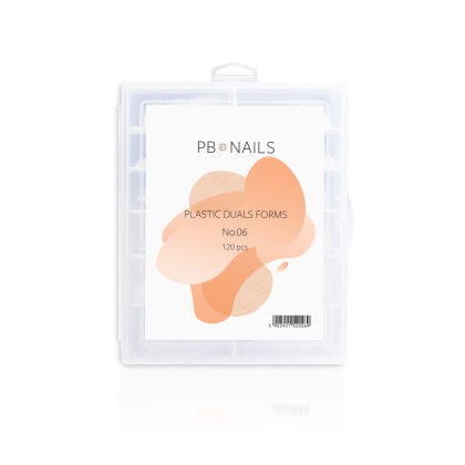 PB NAILS Górne formy Dual Forms No.06 - owal