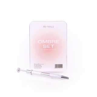 PB Nails Gąbeczki do ombre 100 szt + metalowy holder — Ombre Set do gradient & aura nails
