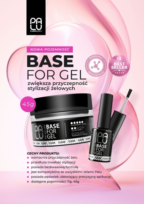Palu Base for Gel 45g – bezkwasowa baza pod żel, większa przyczepność