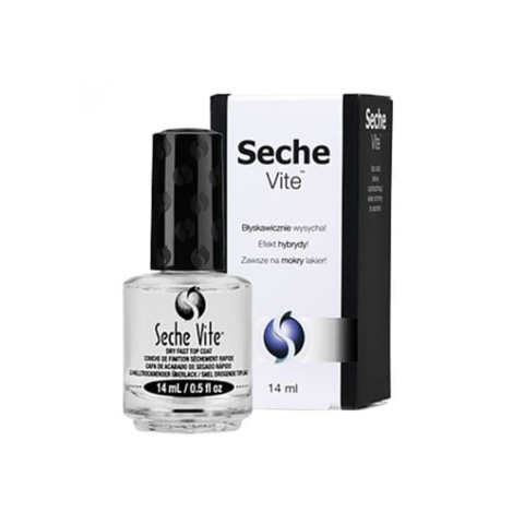 Seche Vite Top Coat 14ml – błyskawicznie wysusza i nabłyszcza Seche Vite Top Coat 14ml – błyskawicznie wysusza i nabłyszcza