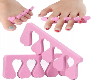Separator do Pedicure 1 Para (2szt) – Różowe Separatory Piankowe do Manicure i Pedicure