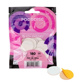 Staleks PDF-25-180W Nakładki PRO L 25mm 180 grit – 50 szt. do PODODISC