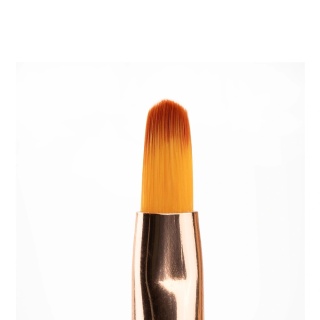 YOSHI GEL BRUSH #4 – pędzelek żelowy 4 mm z włosiem NYLON, różowy, ze skuwką