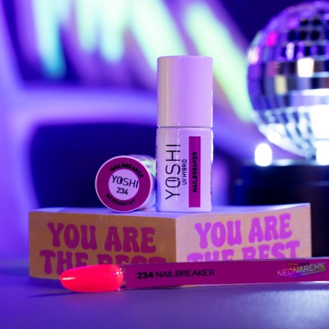 YOSHI Lakier Hybrydowy UV LED 234 Nailbreaker Różowy 6 ml YOSHI Lakier Hybrydowy UV LED 234 Nailbreaker Różowy 6 ml