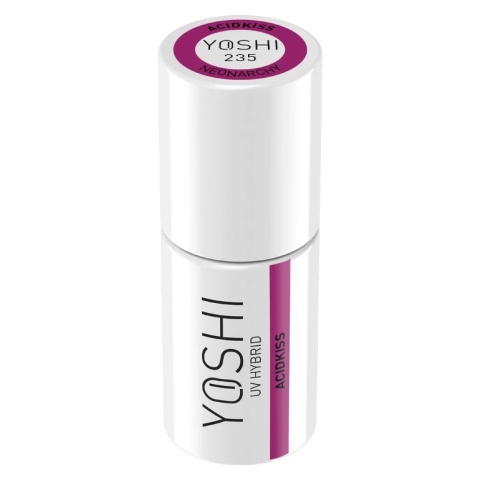 YOSHI Lakier Hybrydowy UV LED 235 Acidkiss Fioletowy 6 ml YOSHI Lakier Hybrydowy UV LED 235 Acidkiss Fioletowy 6 ml