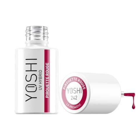 Yoshi Lakier Hybrydowy 242 Pirouette Rouge 6 ml – TPO-free czerwony