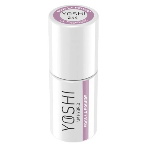 Yoshi Lakier Hybrydowy 244 Sous la Poudre 6 ml – TPO-free liliowy fiolet