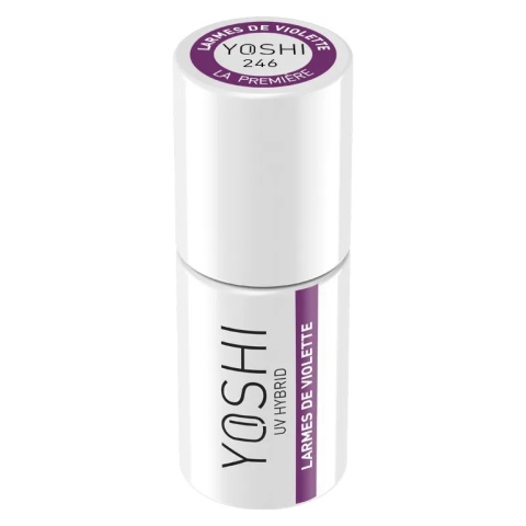Yoshi Lakier Hybrydowy 246 Larmes de Violette 6 ml – TPO-free ciemny fiolet