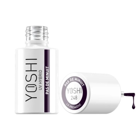 Yoshi Lakier Hybrydowy 248 Pas de Minuit 6ml–TPO-free fiolet z nutą granatu