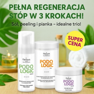 Zestaw Farmona – Profesjonalna Pielęgnacja Podologiczna Stóp 3w1 – Peeling, Pianka i Sól do Pielęgnacji Stóp