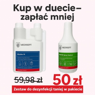 Zestaw do Dezynfekcji Narzędzi i Powierzchni ALODES N + Velox Spray 1L