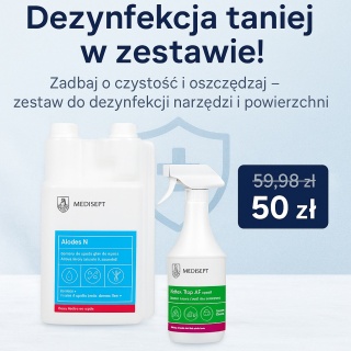 Zestaw do Dezynfekcji Narzędzi i Powierzchni ALODES N + Velox Spray 1L