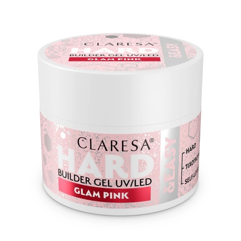 CLARESA Żel budujący Hard&Easy Builder Gel Glam Pink 45g