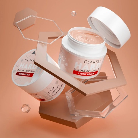 CLARESA Żel budujący Hard&Easy Builder Gel Light Beige 45g