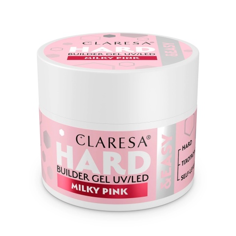 CLARESA Żel budujący Hard&Easy Builder Gel Milky Pink 45g