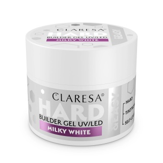 CLARESA Żel budujący Hard&Easy Builder Gel Milky White 45g