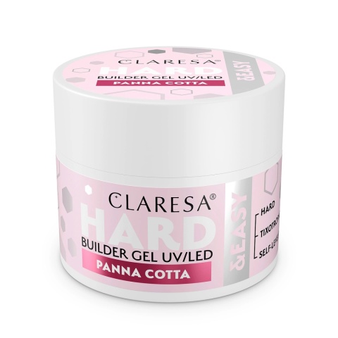CLARESA Żel budujący Hard&Easy Builder Gel Panna Cotta 45g