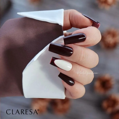 Claresa Lakier Hybrydowy Autumn Crush 3 5g – czekoladowo-śliwkowy brąz