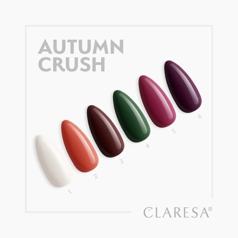 Claresa Lakier Hybrydowy Autumn Crush 4 5g – elegancka butelkowa zieleń