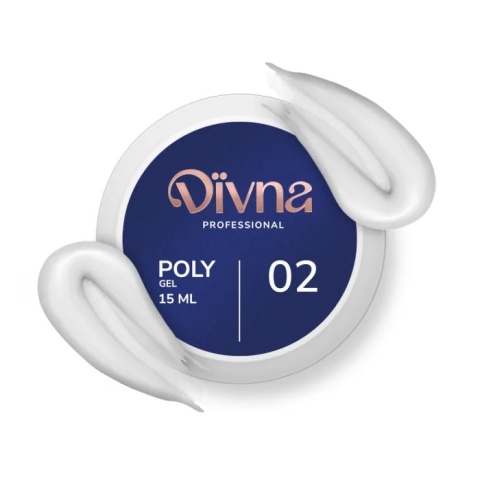 DIVNA PolyGel 02 – żel akrylowy budujący samopoziomujący 15 g