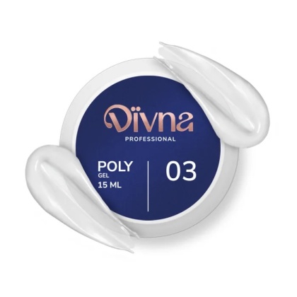 DIVNA PolyGel 03 – żel akrylowy budujący samopoziomujący 15 g
