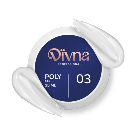 DIVNA PolyGel 03 – żel akrylowy budujący samopoziomujący 15 g