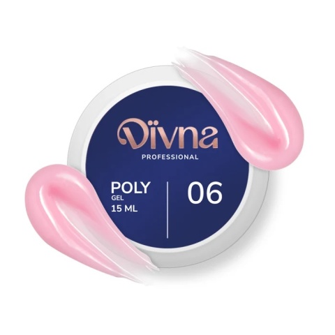 DIVNA PolyGel 06 – żel akrylowy budujący samopoziomujący 15 g