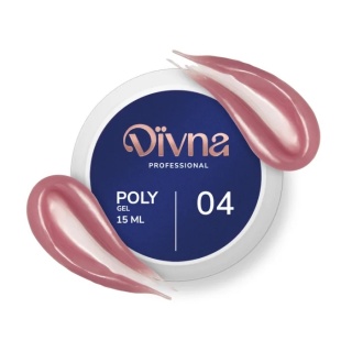 DIVNA PolyGel 04 – żel akrylowy budujący samopoziomujący 15 g